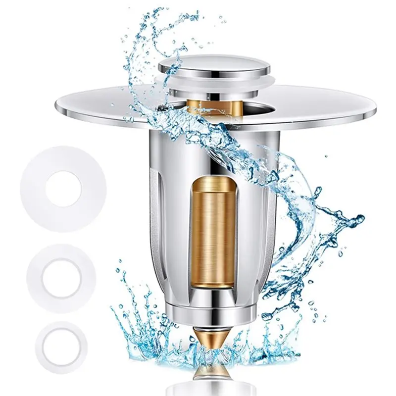 【PARTY DAY】US Standard Drain Filter For Bathroom Basins, Universal -Up Sink Stopper,Anti-Clog Functionality