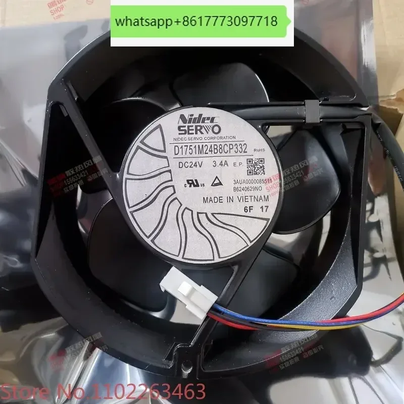

D1751M24B8CP332 DC24V 3.4A 4 Япония заменяет оригинальный импортный вентилятор SERVO