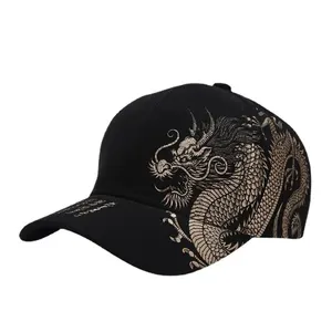 Chinese dragon -style baseball hat for men and women, versatile national tide cap, hip hop, hip hop, skateboard, cool 8 Main Sales Chapeu Country - №3