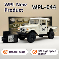 Wpl New Product Rc Offroad 4x4 C44 1:16 Full Scale Remote Control Car Highly Realistic Car Models Door Can Be Opened Boys' Toys