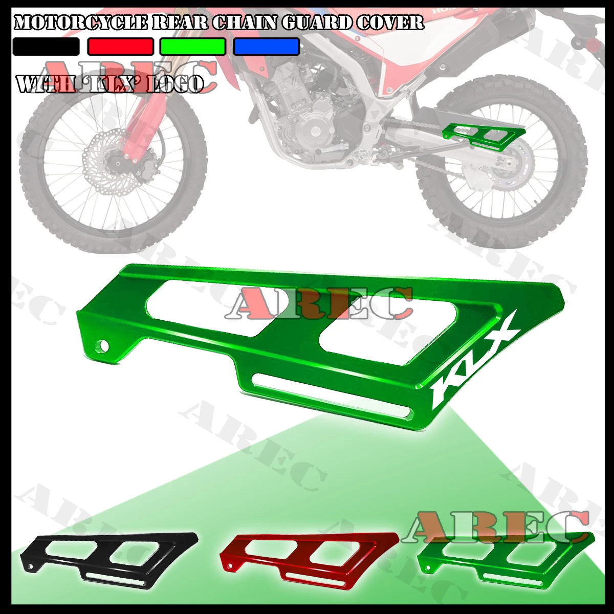 

For KAWASAKI KLX 125 110 140 KLX150 KLX 230 KLX 250 Motorcycle Accessories Rear Sprocket Guard Drive Chain Cover Protector