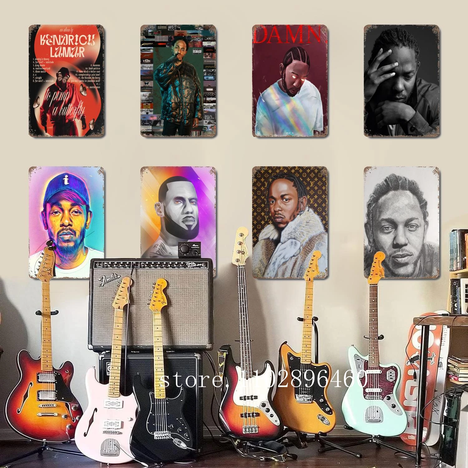 kendrick lamar Metal Plaques & Signs wall decor Vintage Tin Signs Captain Metal Poster Decor for Bar Pub Club Wall Decoration