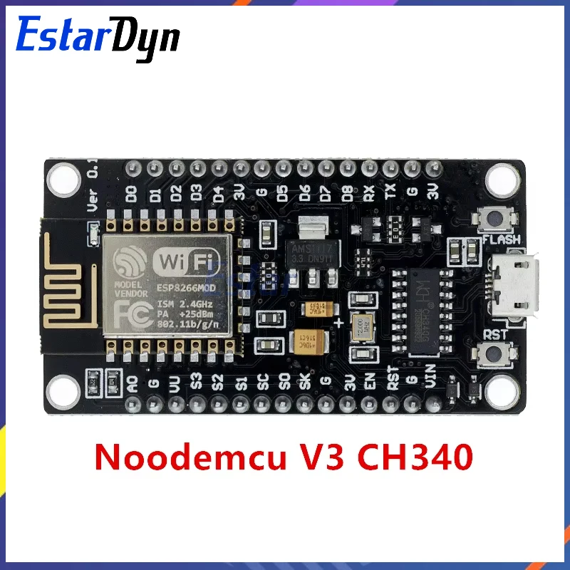 Wireless Module CH340/CP2102 NodeMcu V3 V2 Lua WIFI Internet of Things Develop Board based ESP8266 ESP-12E with PCB Antenna