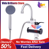 RV Water Heater 3300W Electric Faucet with Handheld Spray for Washing Hand Cleaning Multi-directional Instant Hot Water Use
