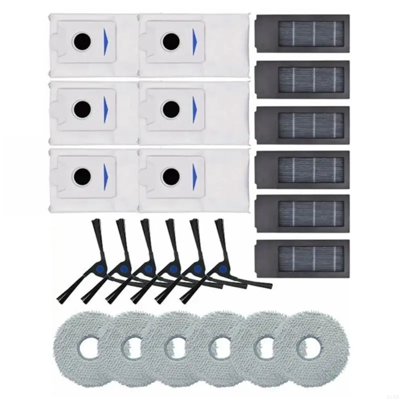 918D Vacuümreiniger dweilkussentjes zijborstels Plastic Materiaal Vacuümreiniger Filters Stoffzakken voor X2Pro