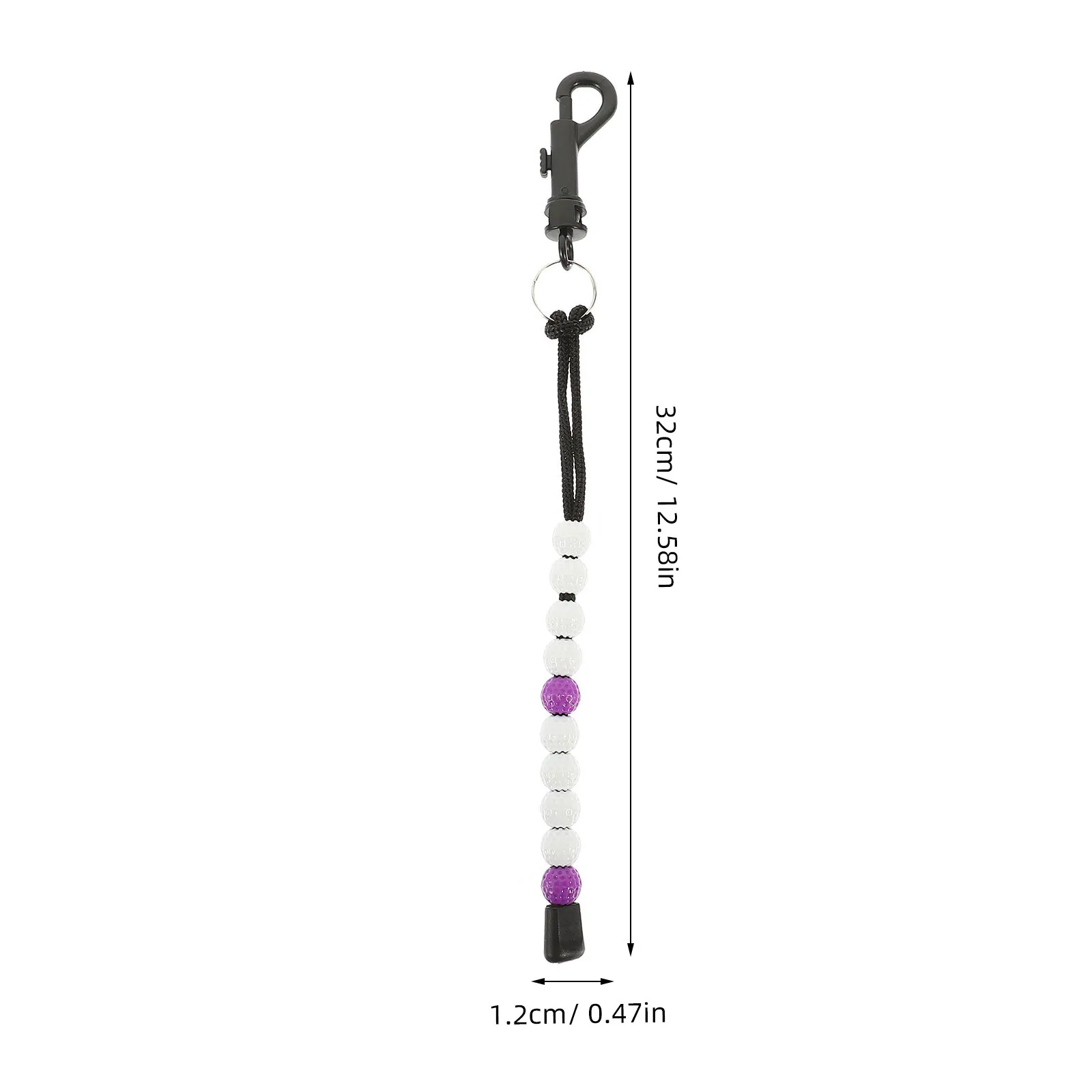 2Pcs Portable Design Golf Stroke Counter Wrist Chain Buckle Easy Carry Golfing Scoring Bead Beginners Enthusiasts