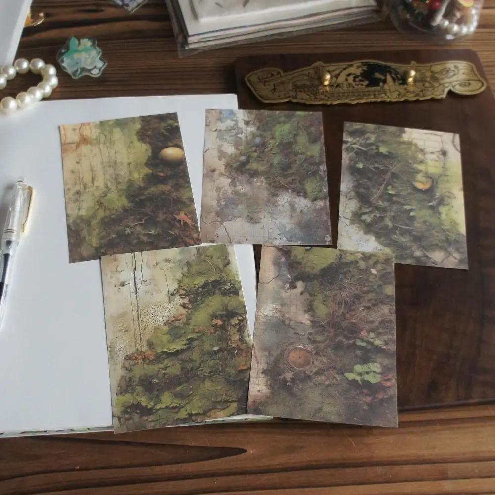 30 lembar hijau hutan tersembunyi pintu jamur kayu latar belakang kertas desain kerajinan kertas hadiah dekorasi Scrapbooking buatan tangan DIY