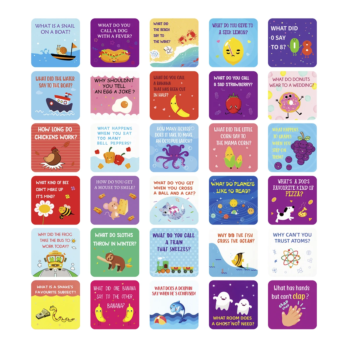 60pcs Joke& Positive Affirmation Cards,Cute Lunchbox Notes,Fun Inspiring Lunch Box Jokes Inspirational Messages for Kids,Teacher