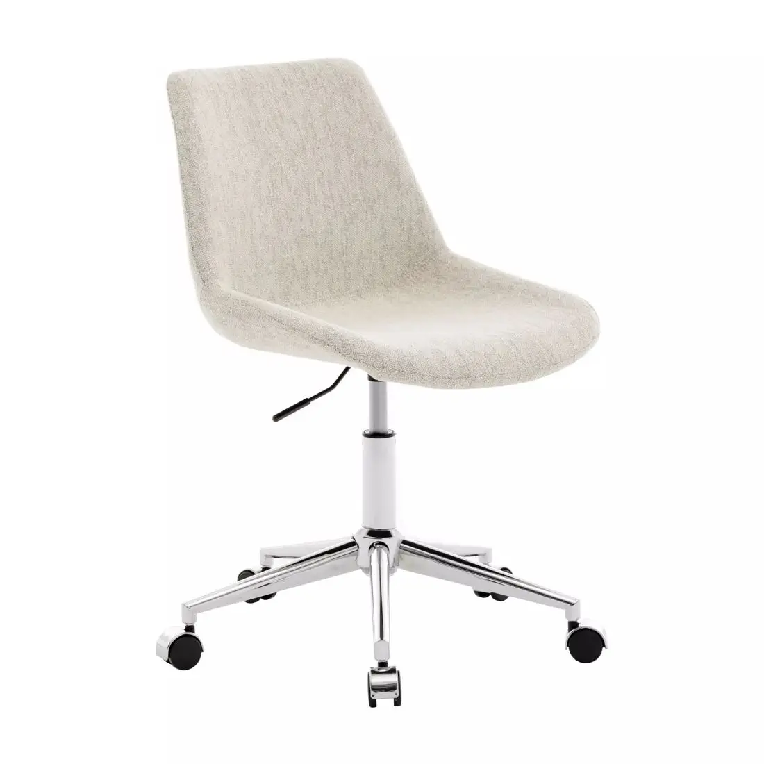 Practical Office Chair with Grey Upholstered Seat, Ideal for Work Space