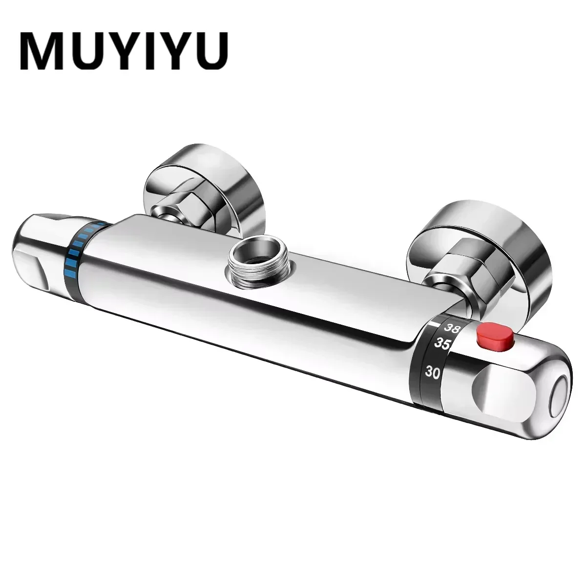 MUYIYU Thermostatic Shower Bathroom Mixing Valves Faucet Copper Combination Hot Cold Water Mixer with Thermostat Accessories