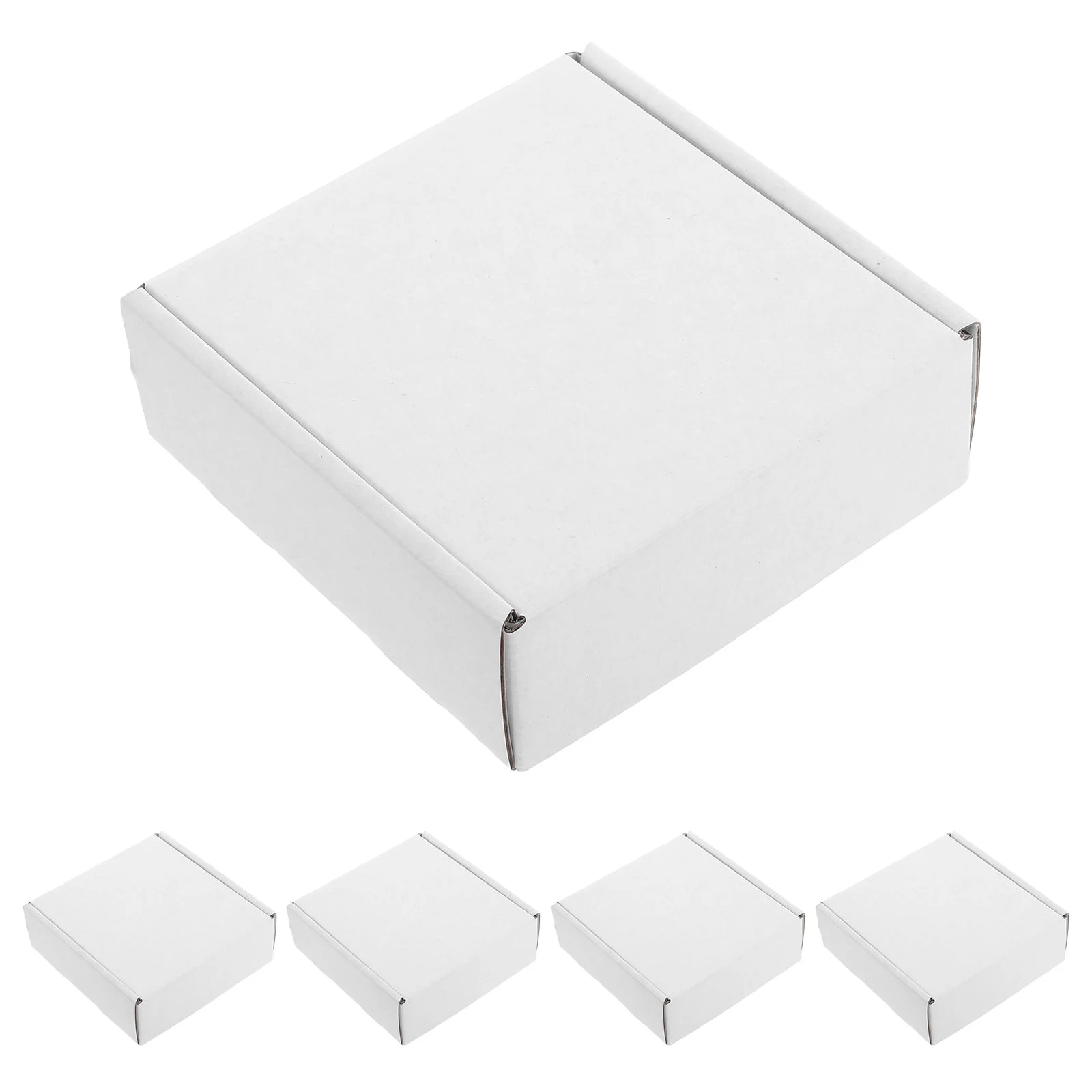 

5pcs White Mailing Boxes For Small Business Cardboard Packaging Boxes Paper Packing Boxes Cardboard Shipping Boxes Mailing Packi