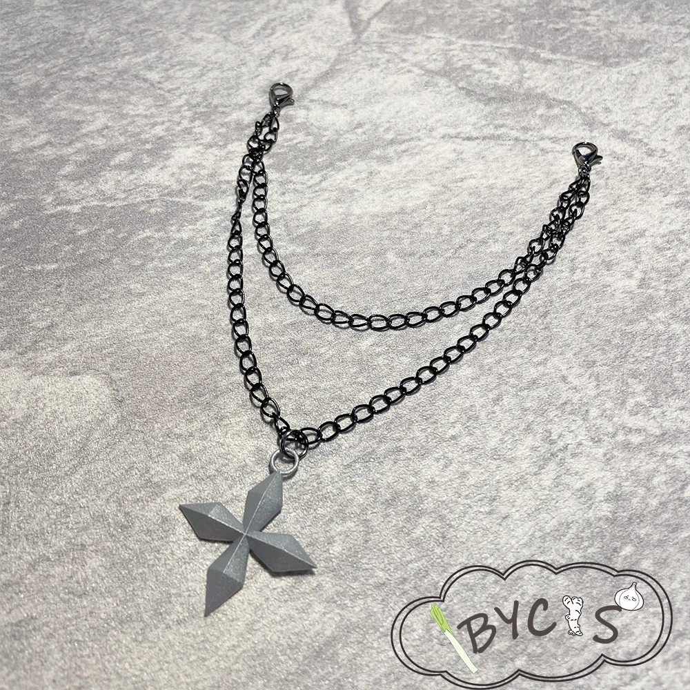 Doppo Kannonzaka Cosplay krawat łańcuszek hipnoza mikrofon DRB Cosplay Anime Prop biżuteria