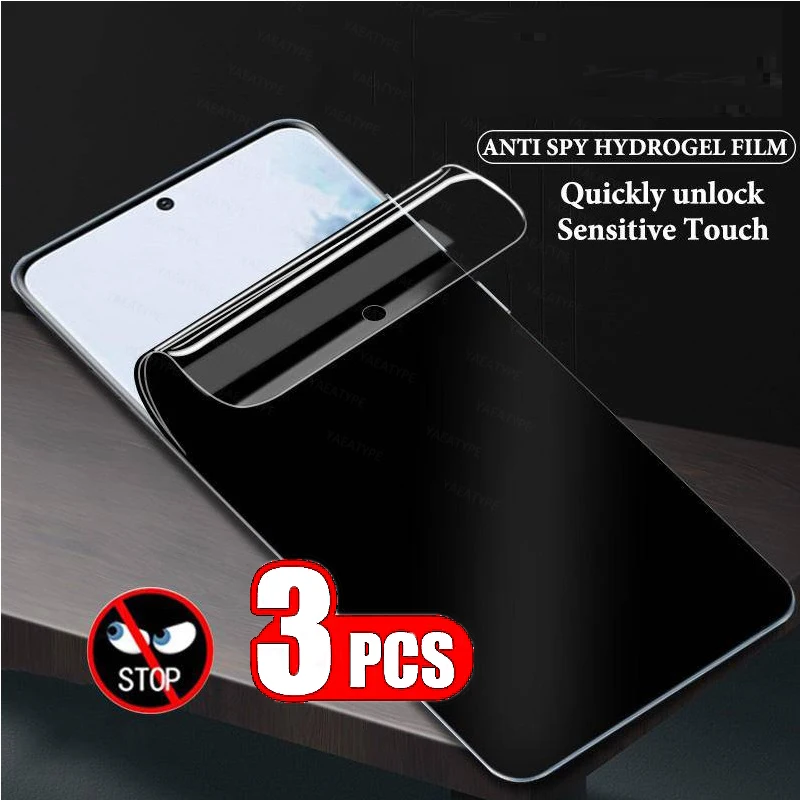 

3Pcs Privacy Hydrogel For Vivo V25e Mexico V27 Pro V27e V27s V29 V30 Pro Lite 5G V29e V2303 Anti Spy Screen Protector Flim