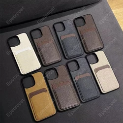 Leather card bag with large lens hole phone case suitable for iPhone 16promax 15plus 14 13 12mini 11 Pro wholesale 096