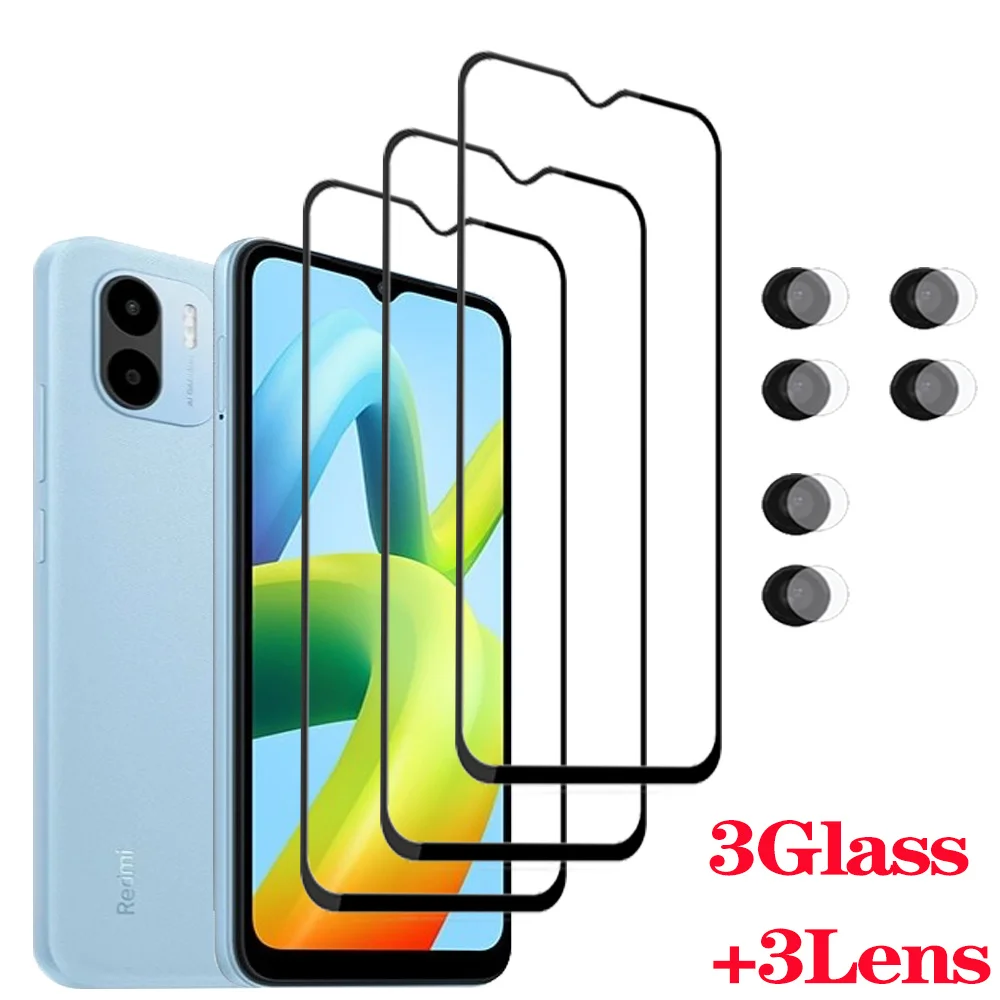 

Película For Xiaomi Redmi A1 Plus Glass Tempered RedmiA1 6.52" Screen Protector Xiaomi Redmi 10C 10A Phone Front Film Red mi 10 C Full Cover Security Film For Redmi-A1 Lens Camera Glass Redmi A 1 1A стекло 2022