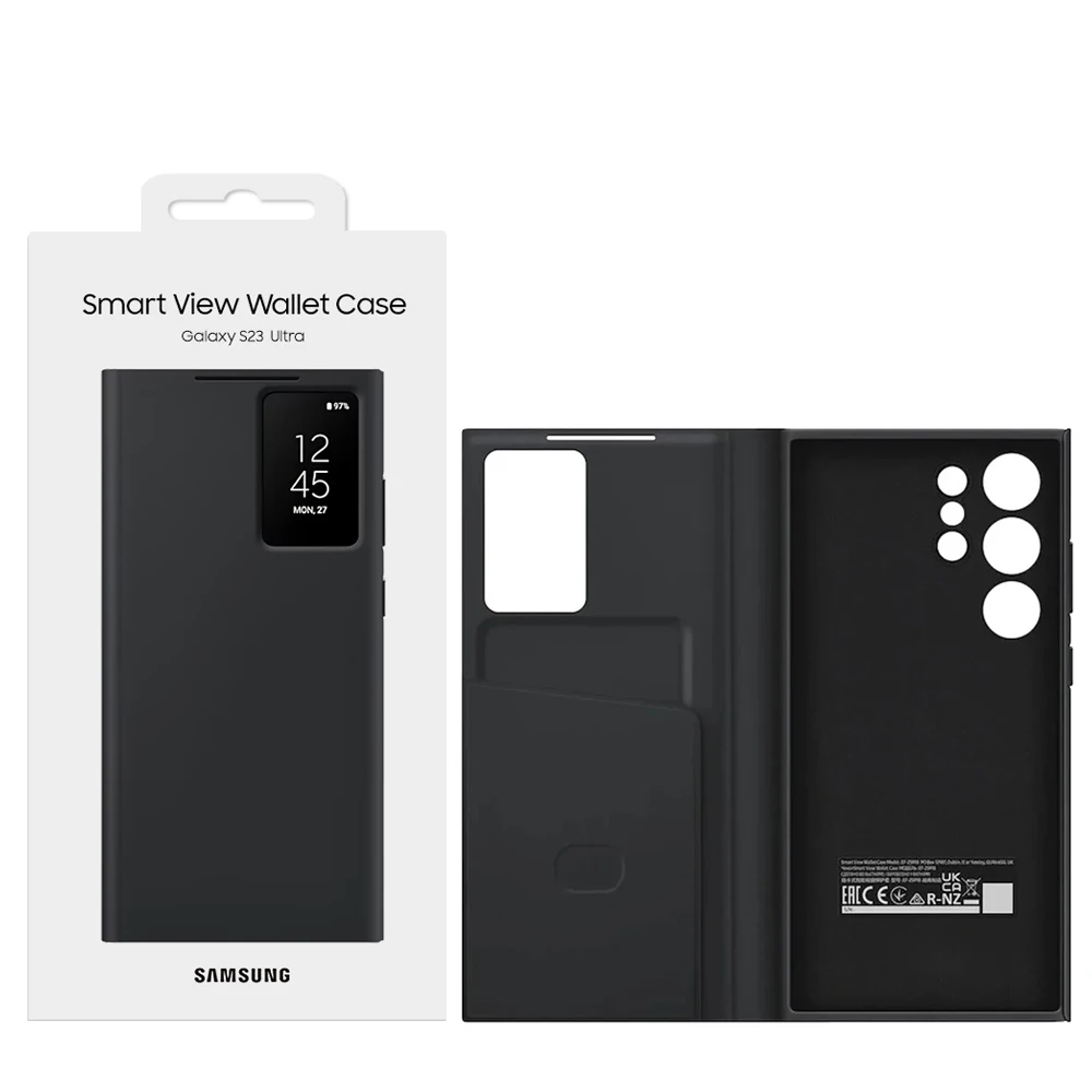 Originele Samsung Galaxy S23 Ultra 5G Smart View Portemonnee Case Voor Samsung Telefoon Smart View Flip Telefoon Hoesje
