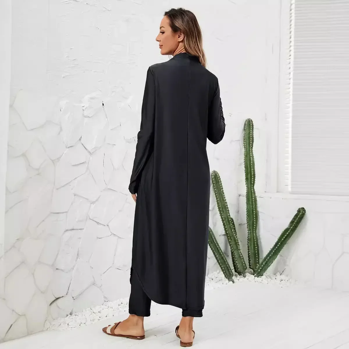 Burkini Femme Musulmane Full Cover 3 Pieces Set Muslim Swimwear 2025 Women Maillot De Bain Islamic Hijab Modest Swimsuit Bathing