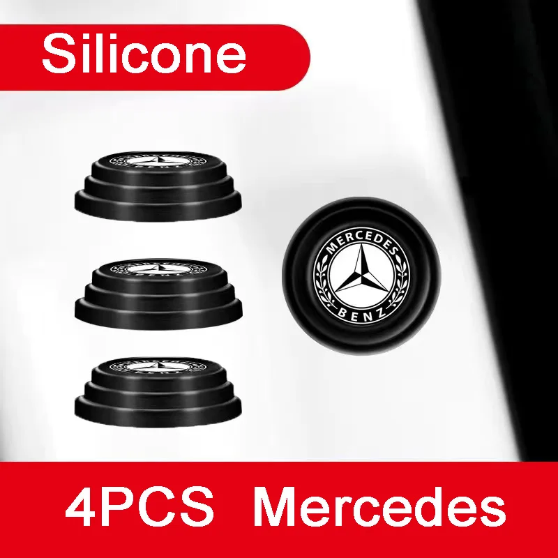 

4Pcs Car Door Protector Stickers Buffer Gasket Auto Accessory For Mercedes benz AMG GLA CLA GLC GLE GLB GLK CLS A B C E S Class