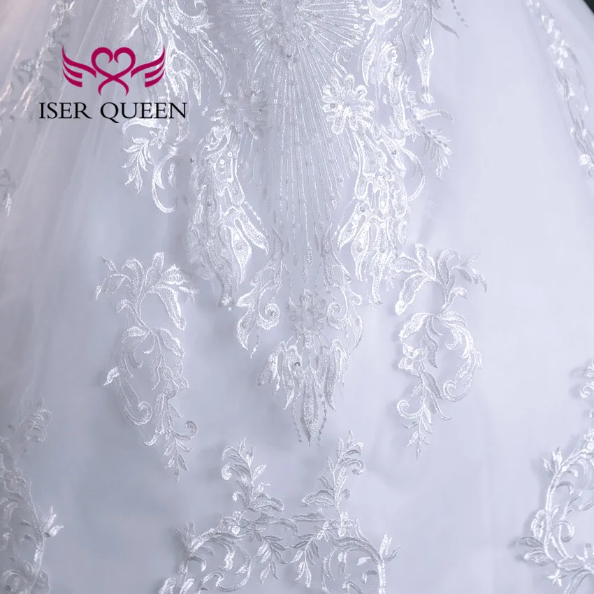 ที่กําหนดเองประดับด้วยลูกปัด V คอสวยลูกไม้เย็บปักถักร้อยชุดแต่งงาน 2025 Ball Gown PLUS ขนาดชุดแต่งงานที่หรูหราสําหรับผู้หญิง WX0298