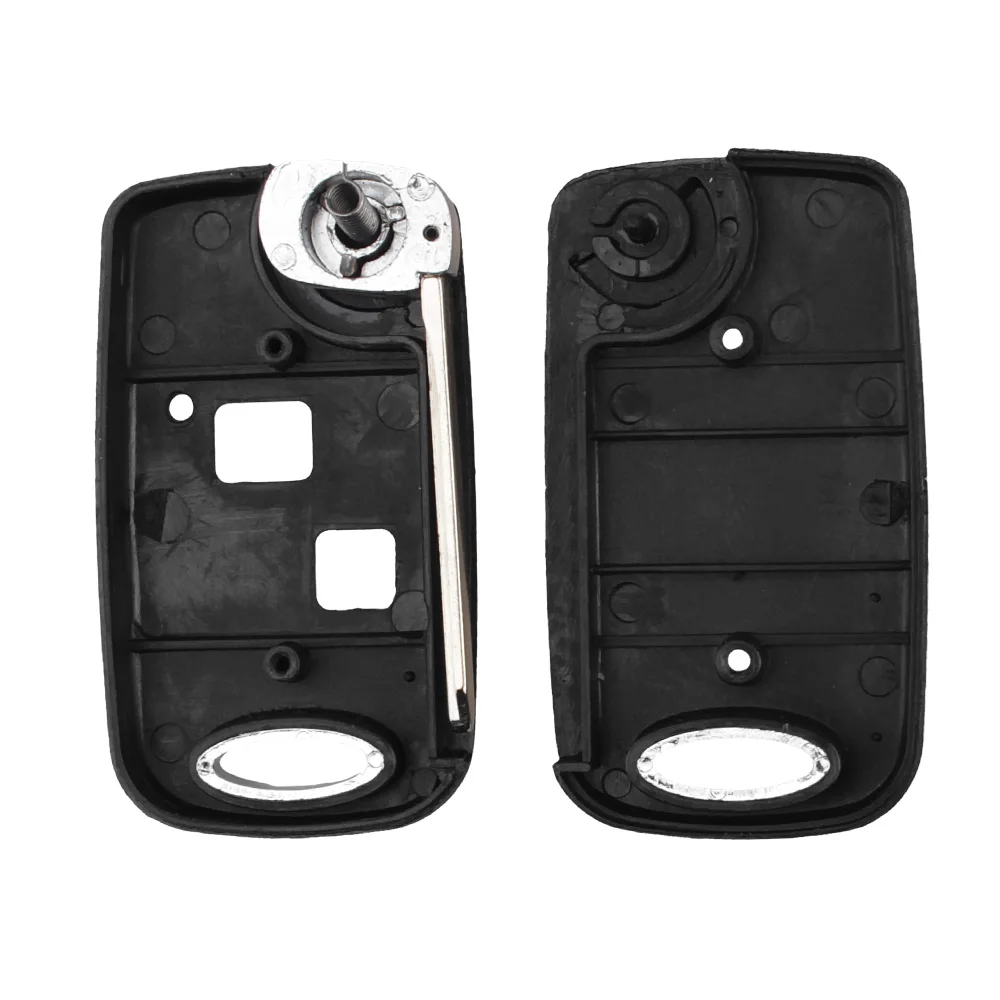 KEYYOU pieghevole Flip 2 pulsanti telecomando Shell Fob Case per Toyota Yaris Carina Corolla Avensis RAV4 Avalon Echo con lama TOY47