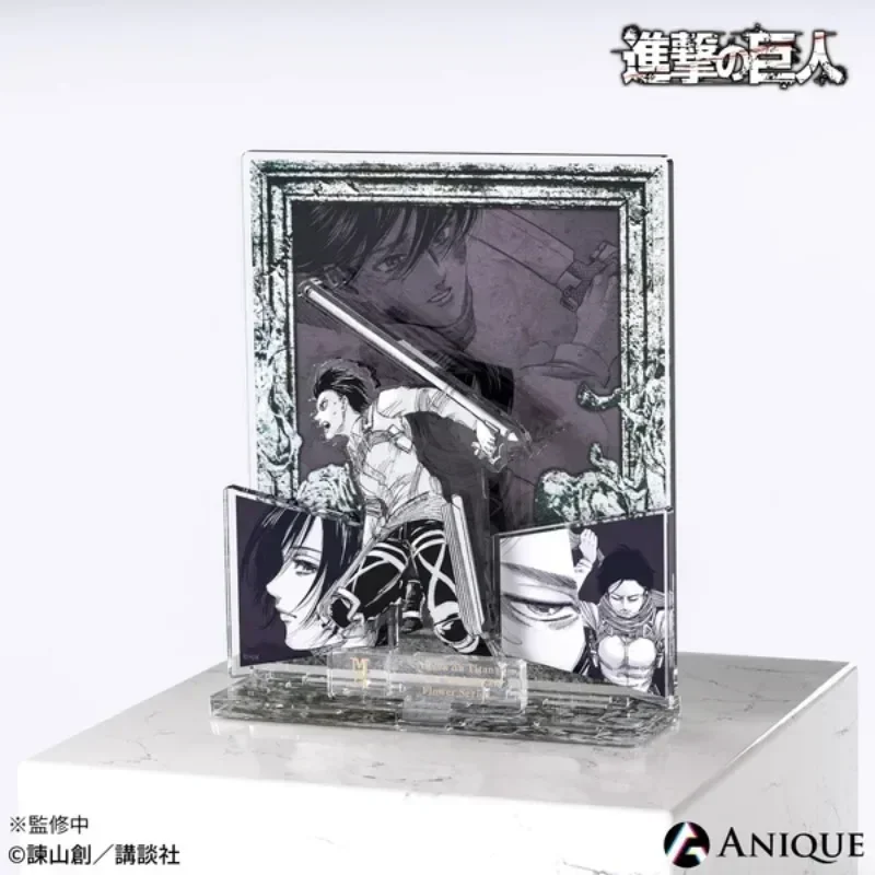 Gioco Advancing Titans Eren Yeager Reiner Levi Ackerman acrilico Group Stand Doll Anime Figure Model Plate Cosplay Toy per regalo