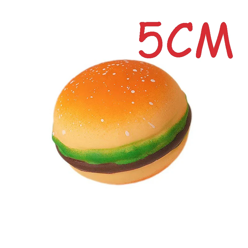 Burger Slow Rebound Squishy Spielzeug Super Weich Angenehmes Handgefühl Lebensmittelform Stressabbau Quetschspielzeug Angstabbau Fidget-Spielzeug