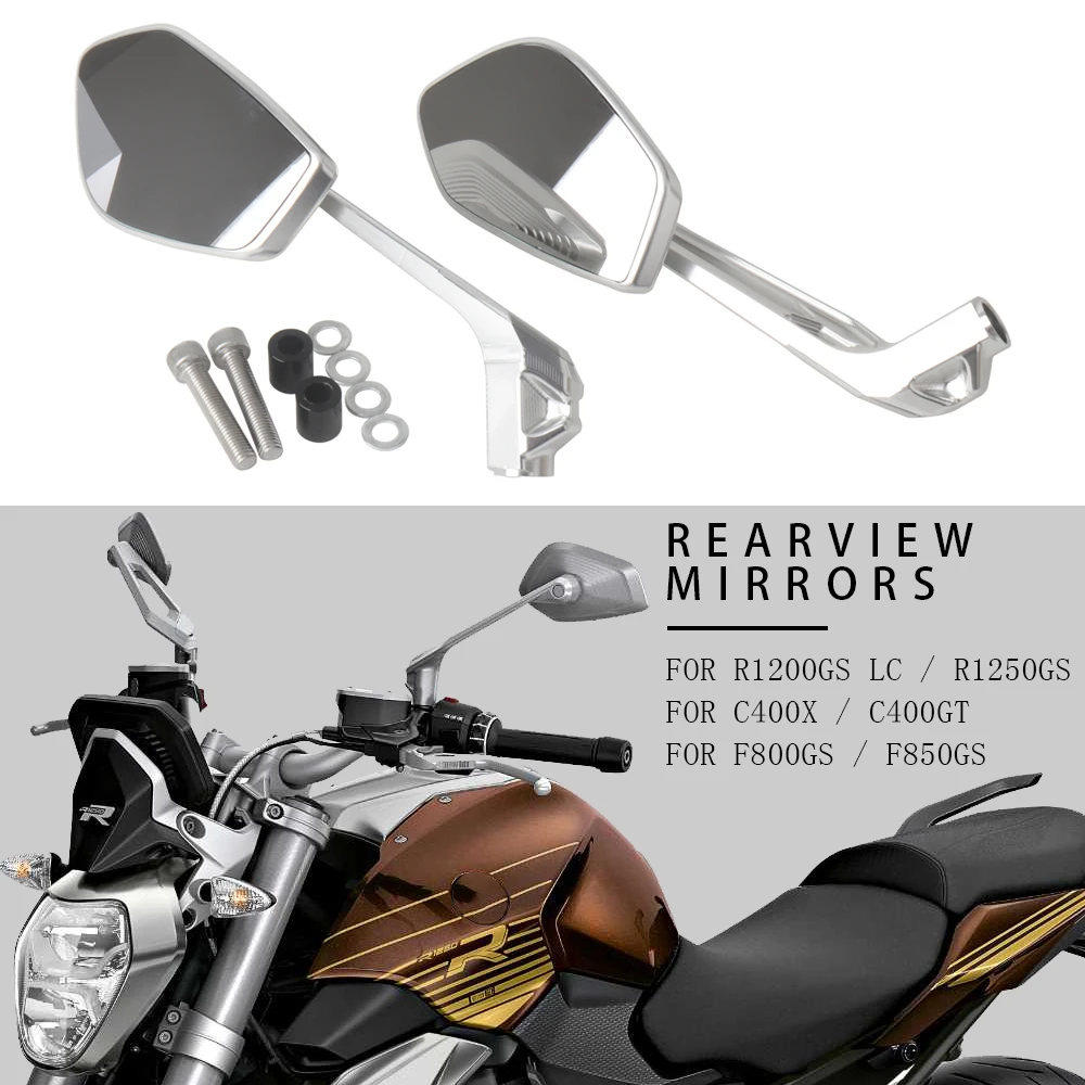 Motorcycle Accessories Rear Side View Mirrors For BMW R1300GS R1200GS LC R1250GS Adventure F700GS F750GS F800GS C400X C400GT