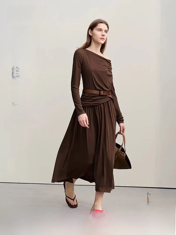 

Повседневная весенняя новая женская юбка с эластичной резинкой на талии Skater Dr с рюшами Ne Super Юбка трапециевидной формы Regular Sve Long Sve