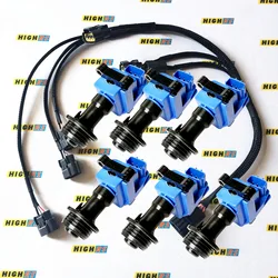 IGNITION COIL PACK+ WIRE HARNESS LOOM CONNECTOR PLUG FOR NISSAN SKYLINE STAGEA RB25DE RB25DET R33 S2 GTS GTST STAGEA