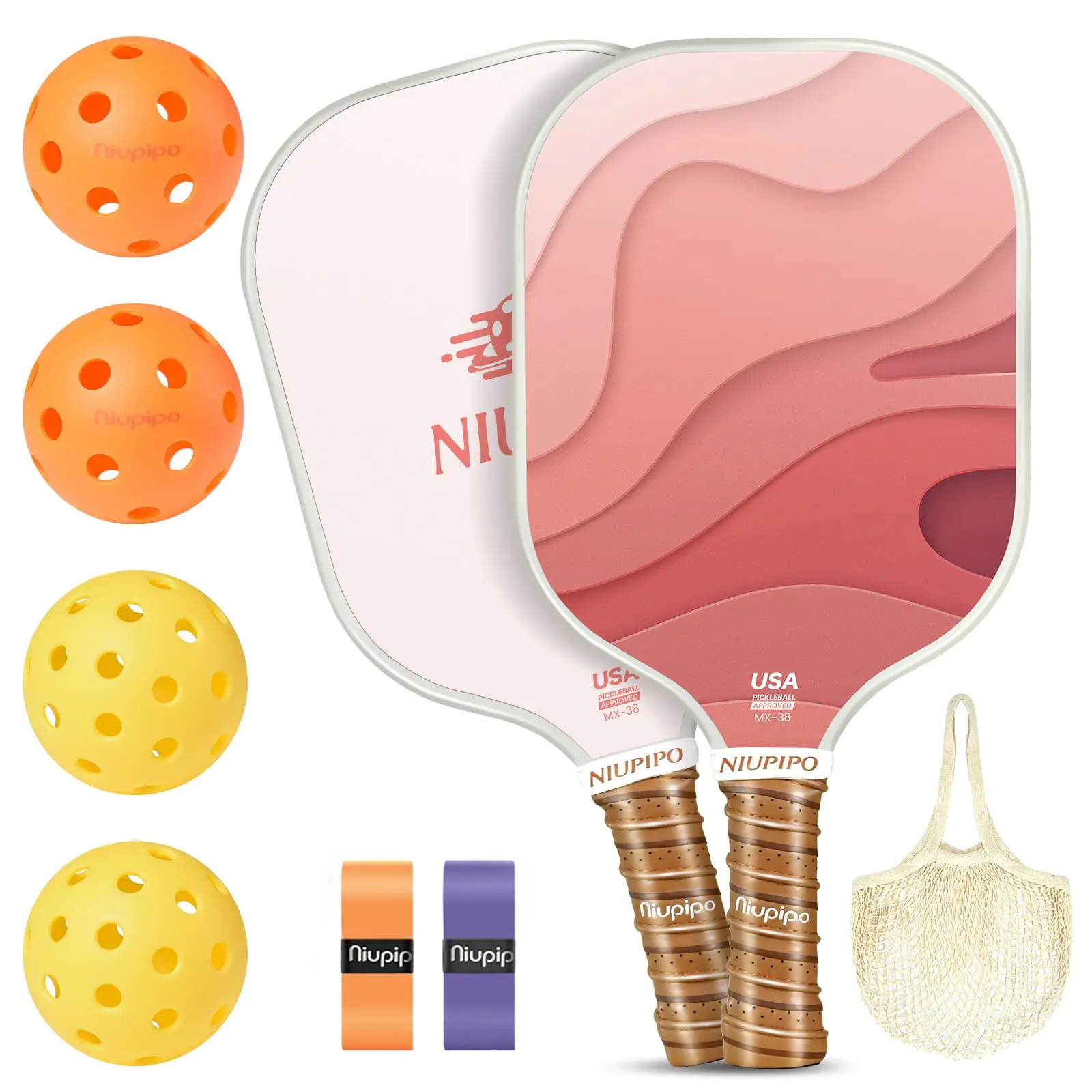 pink-gradient-layered-pickleball-paddles-set-2-player-kit-with-4-pickleballs-storage-bag-ideal-for-beginners