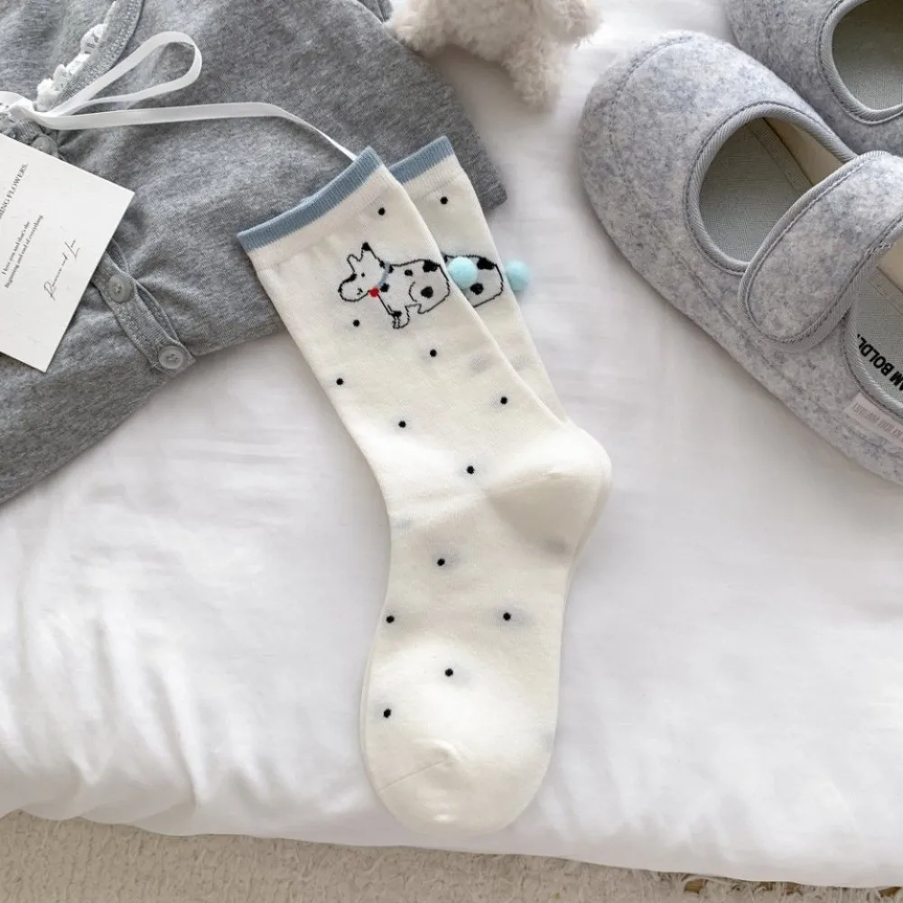 

Cute 3D Cartoon Animal Women Animal Socks Bow Decoration Korean Style Mid-tube Sock Breathable Ankle Socks Summer