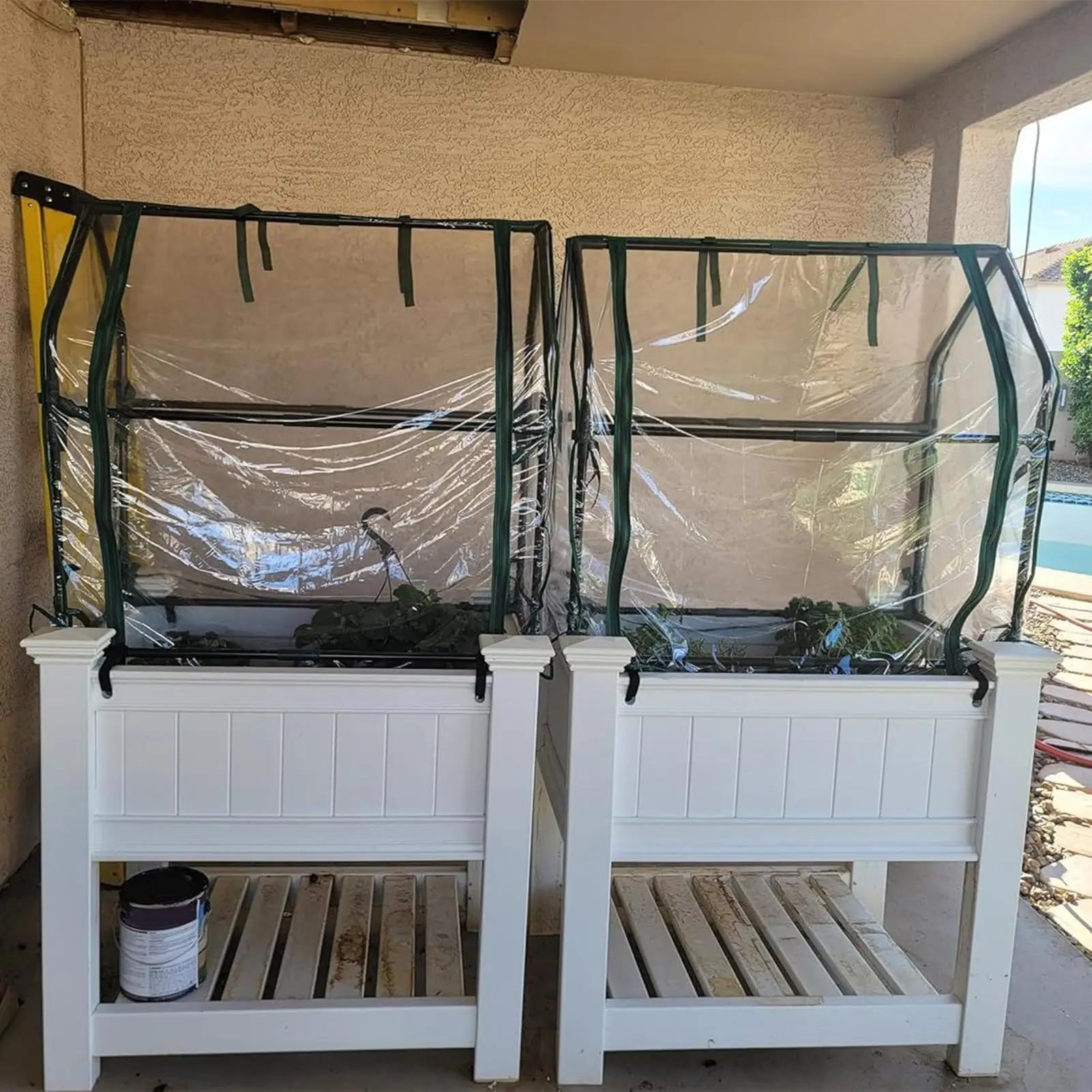 

Маленькая теплица, сверхмощная дверная теплица на молнии для комнатных и уличных растений для патио, дома, балкона, сада, городской квартиры