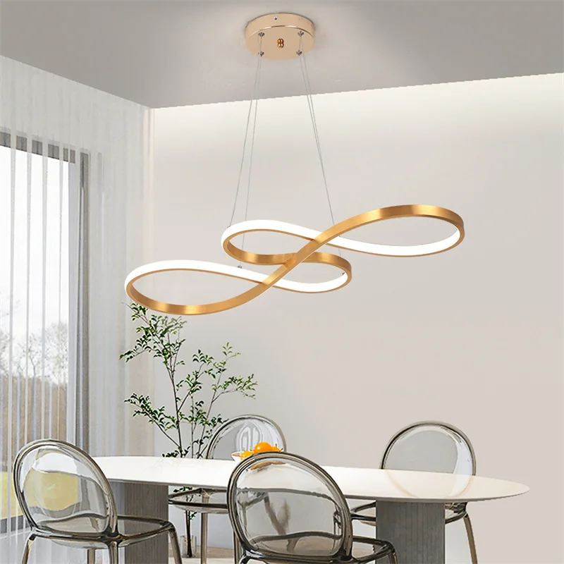 Indoor Art Chandelier With Remote Dimmable Decor Dinging Room Led Simple Hanging Dimming For Kitchen Pendant Light Luminaire