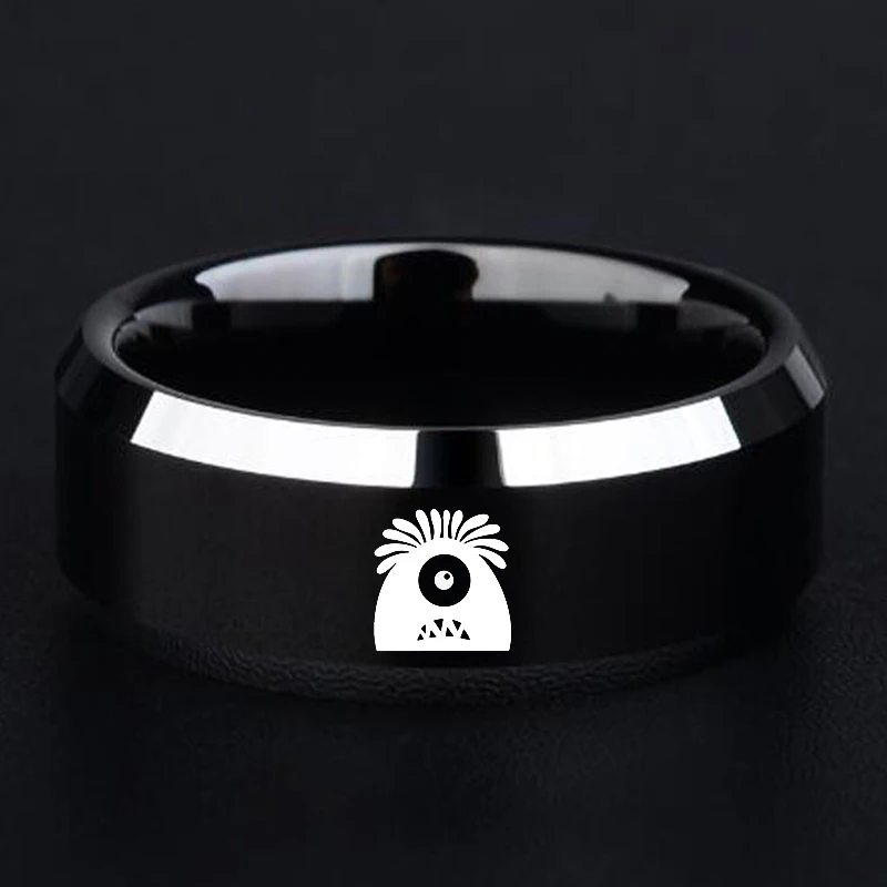 Punk Eyes Ring Cute Cartoon Monster Ring For Women Fashion Sweet One Eyed Monster Eyes Open Couple Ring Party Finger Accessories