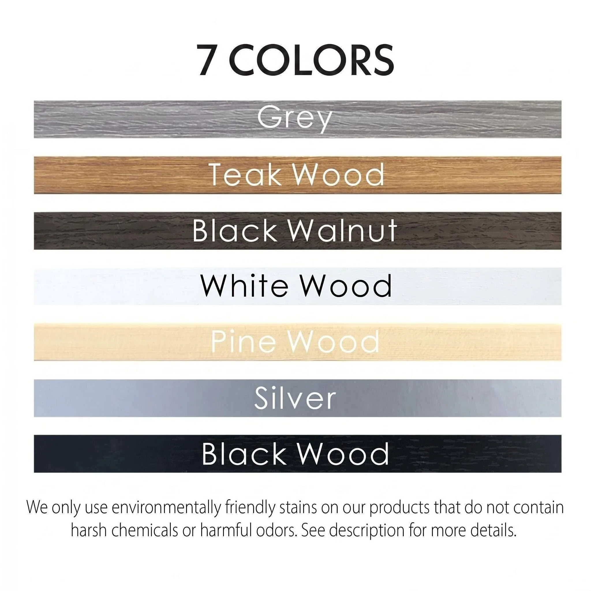 

21-90cm Teak Wooden Magnetic Poster Hanger Black White Teak Wall Photo Frame Scroll Canvas Paintings Frame for Living Room Decor