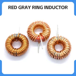 T80-2 7/10/15/22uH imported red and gray ring magnetic ring inductor for digital power amplifier