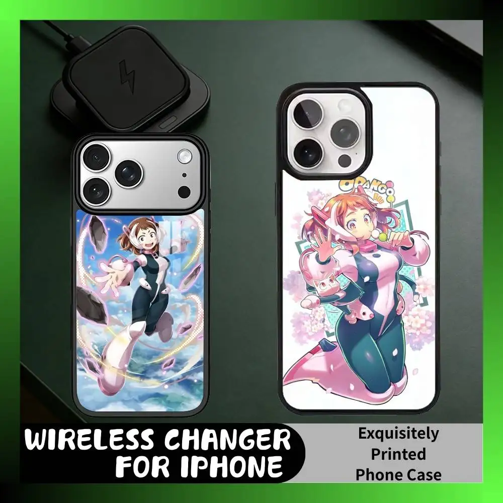 

Hero A-Academia U-Uravity Anime Phone Case For iPhone17,16,15,14,13 Plus,Pro Max Magnetic For Magsafe Wireless Charging
