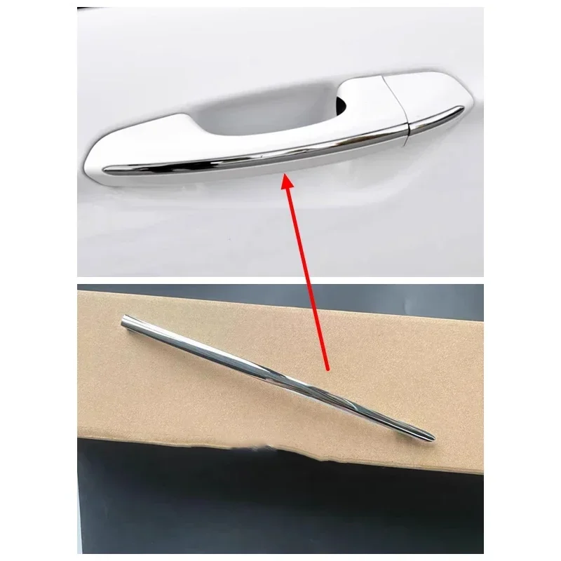 

Auto Front Rear Exterior Chrome Door Handle Cover Cap Strip for Ford Mondeo MK5 2013-2019 Edge MK2 2019 2018 TAURUS 2015-2020