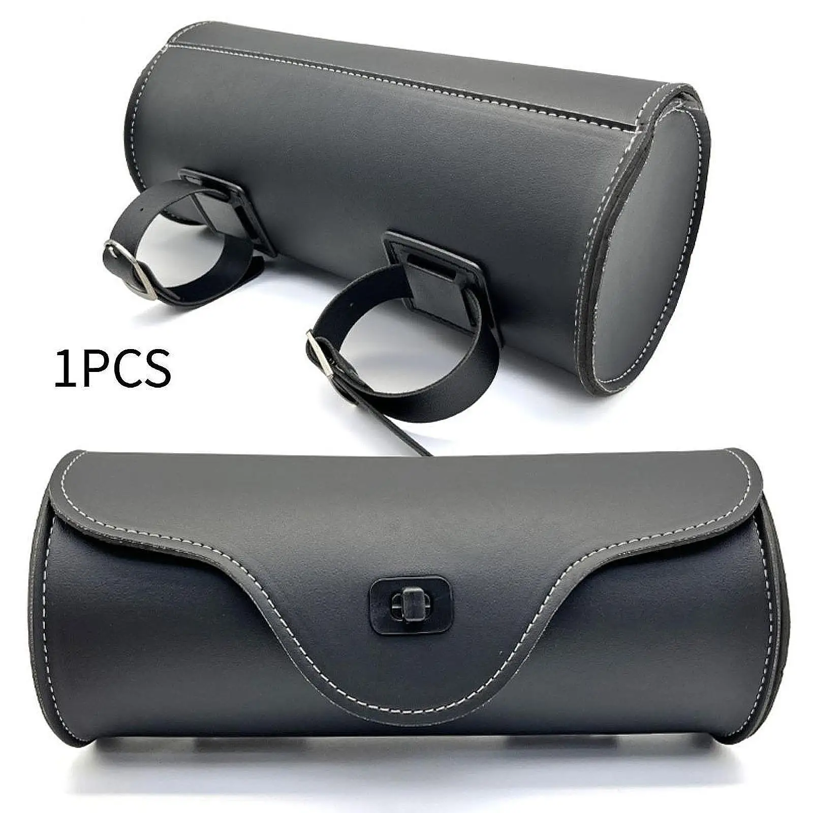 

PU Leather Motorcycle Handlebar Fork Bag Saddlebag Tail Rack Storage Bag