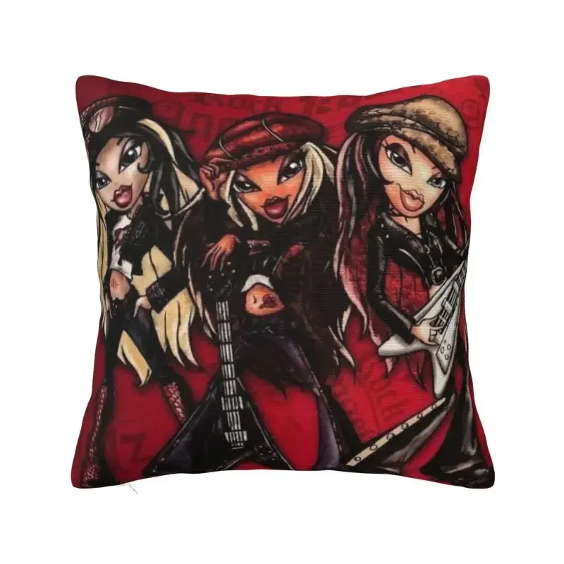 Bratzs Tv Movie Pillow Living Room Decoration Fashion Doll Cushions for Sofa Square Pillowcase