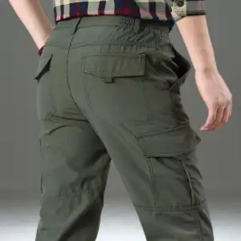 

Men's Spring and Autumn Outdoor Hiking Pants Quick-drying Overalls Straight Loose Trousers