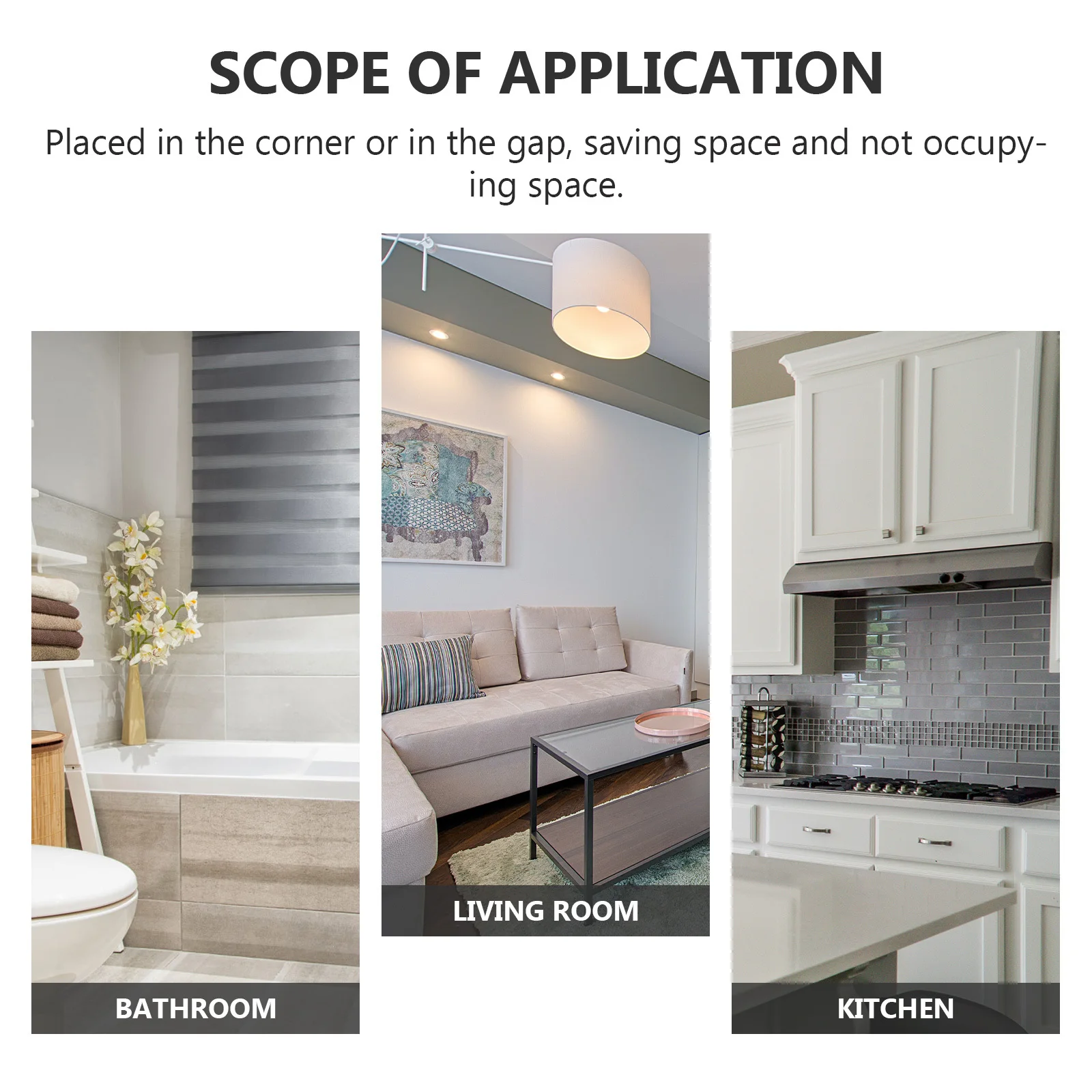 

1Pcs Plastic Storage Rack Multifunctional Corner Shelf Non Slip Feet for Bathroom Kitchen Home Space Saving