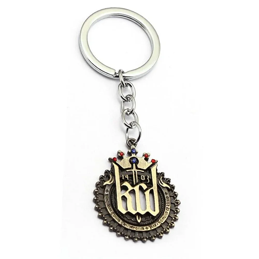 المملكة آند كوم قلادة المفاتيح مجموعة الرجعية لعبة قلادة سلسلة عنق كيرينغ مجوهرات اكسسوارات لمحبي اللاعبين