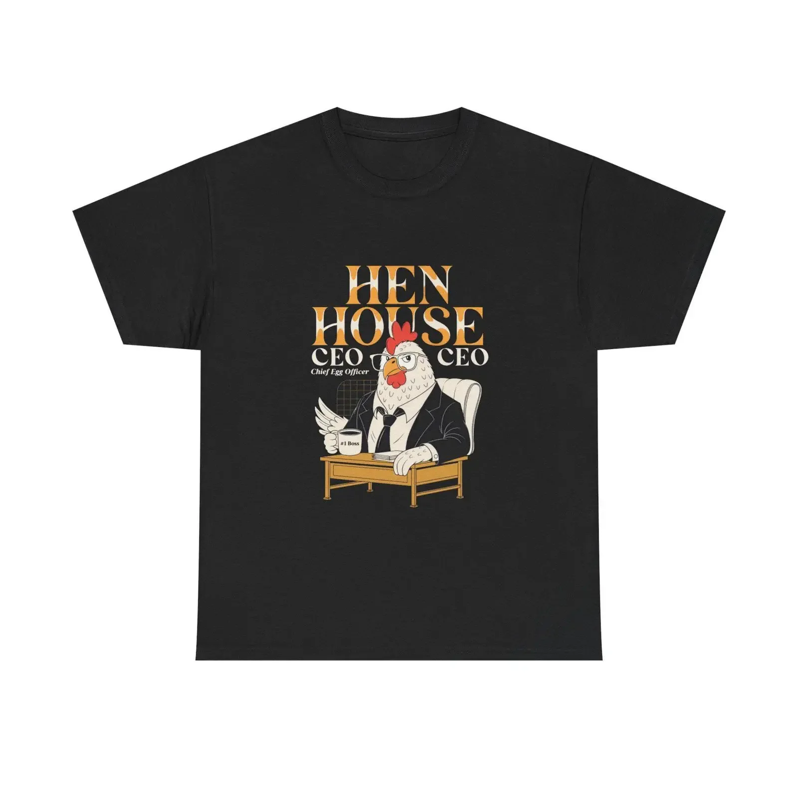 Hen House CEO Chief Egg Officer Funny Chicken Lover Crazy Lady Backyard Farmer vintage Washed Stylish homme Stretched Casual