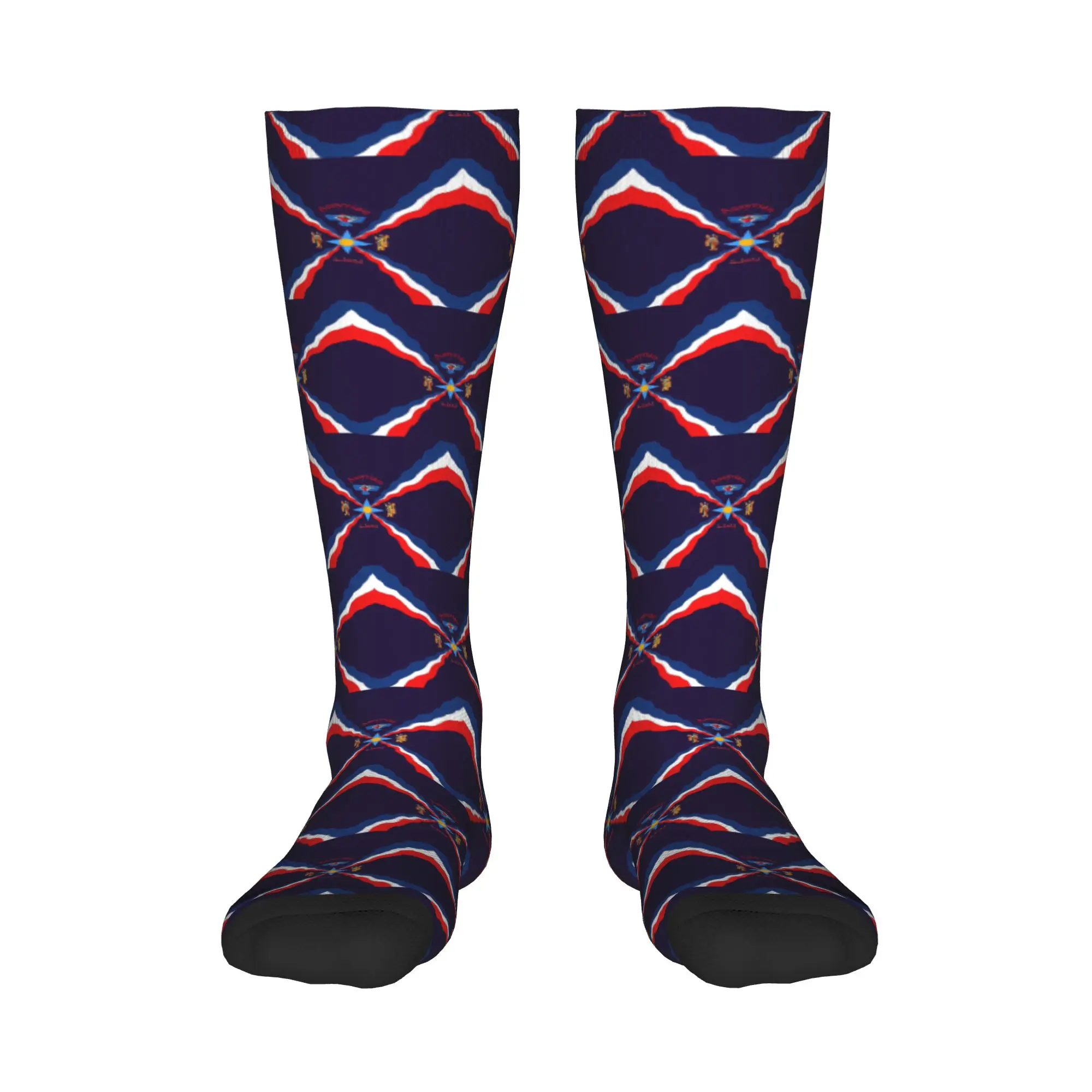 

All Seasons Crew Stockings Luxury Assyrian Suryoyo Flag Socks Harajuku Casual Hip Hop Long Socks Accessories for Men Women