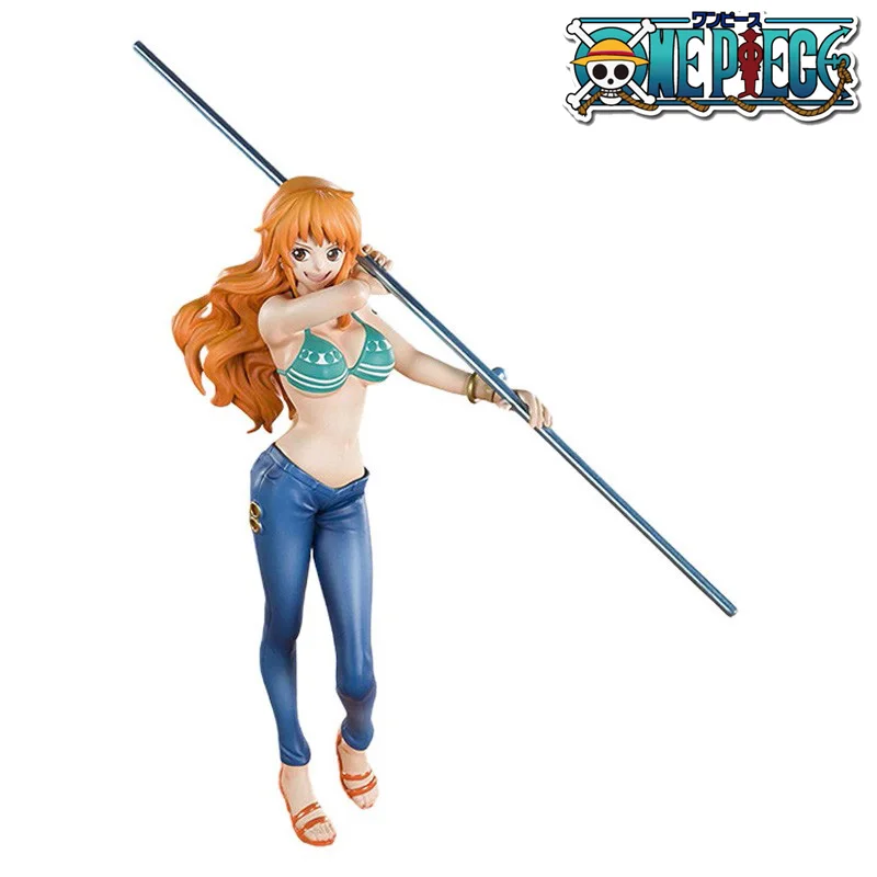 

16CM Anime One Piece 20th Anniversary Zero Ten Straw Hats Nami Animation Edition Boxed anime doll toys Figure PVC Model