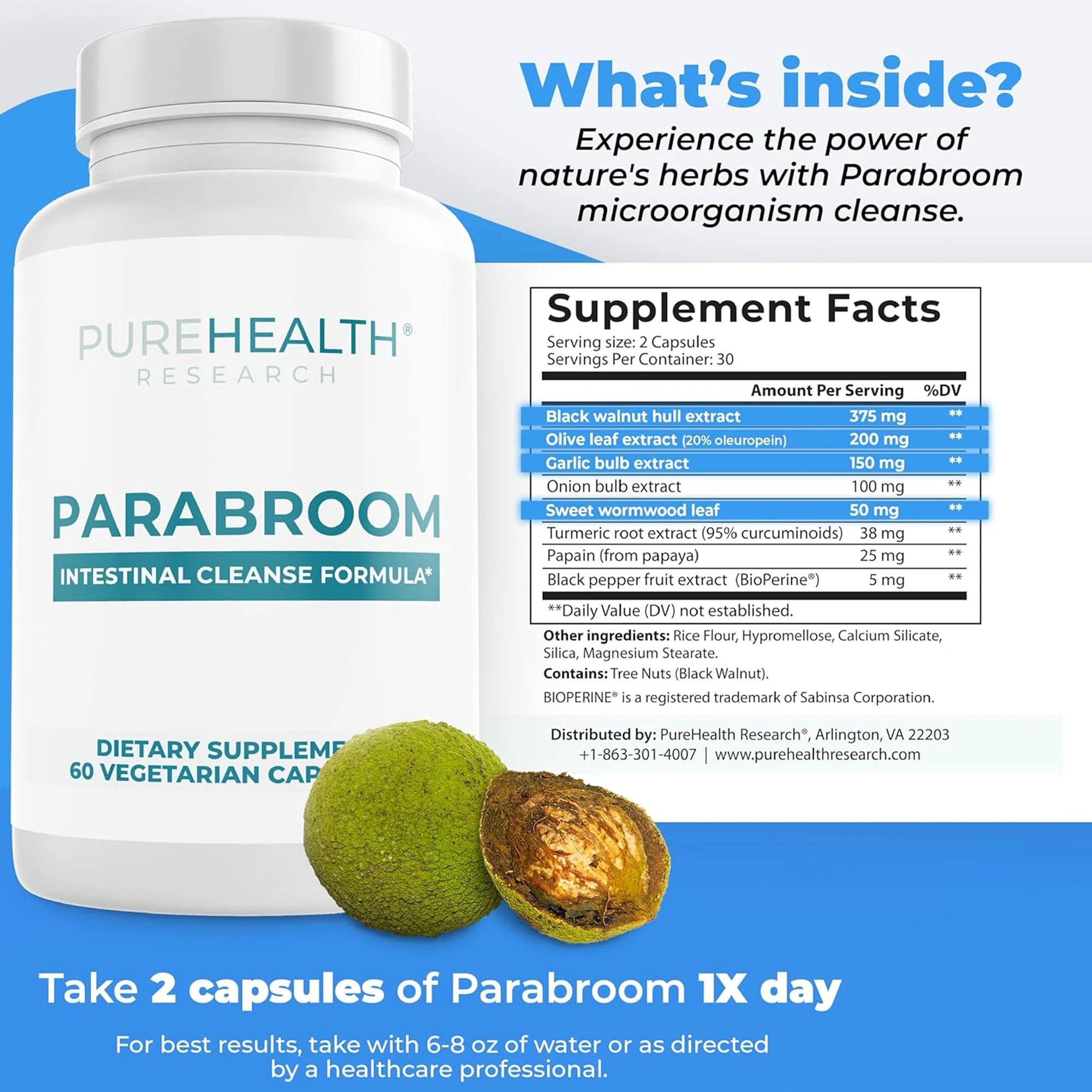 Intestinal Cleansing Formula - Colon Cleansing Supplement, Digestive Regulation and Gut Health for Men and Women
