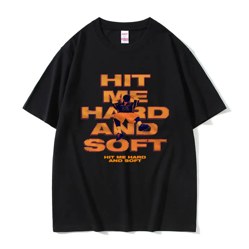 

Hit Me Hard and Soft Tour Graphic T Shirt Men Hip Hop Fashion T-shirts Male Cozy Casual Oversized Tshirt Streetwear