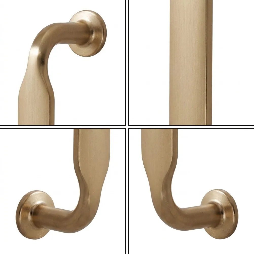 Ergonomic Solid Zinc Alloy Drawer Handles128mm Hole Spacing Finish Hardware For Home Office Furniture Renovation