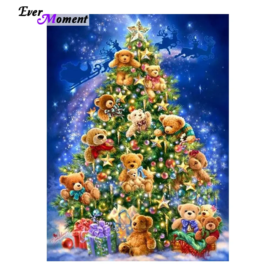 

Christmas Gift DIY Full Square Round Stones Needlework Diamond Painting Cross Stitch 3D 5D Mosaic Home Decor ASF049